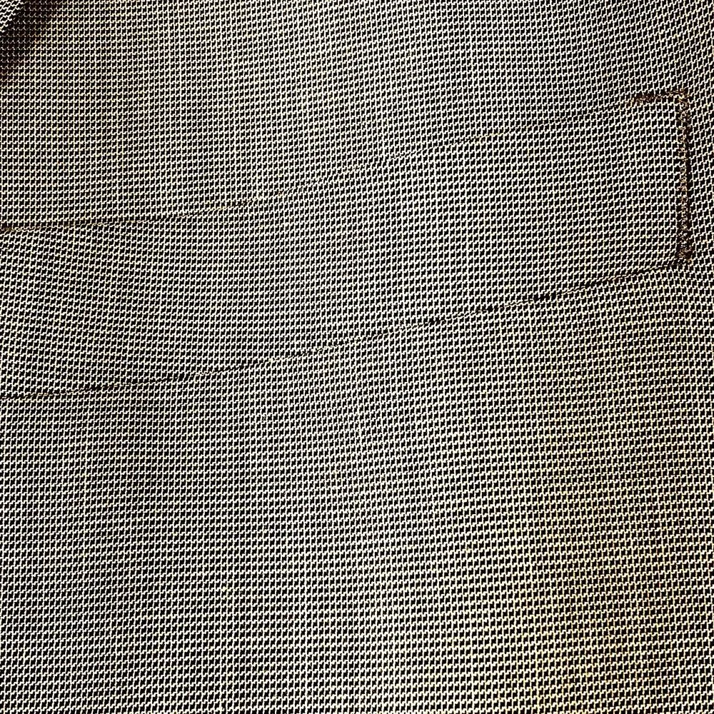 Saddlebred Sports Coat Nailhead Microcheck Beige Brown 44 Stanford Career Preppy